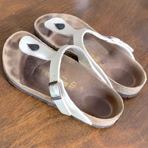 Birkenstock Gizeh in Ivory Lace Birko-Flor